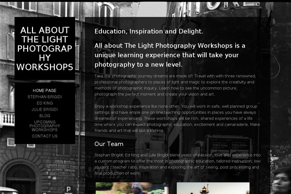 aboutthelightphotoworkshops.com site used Photocrati-theme-v4.7.3.1