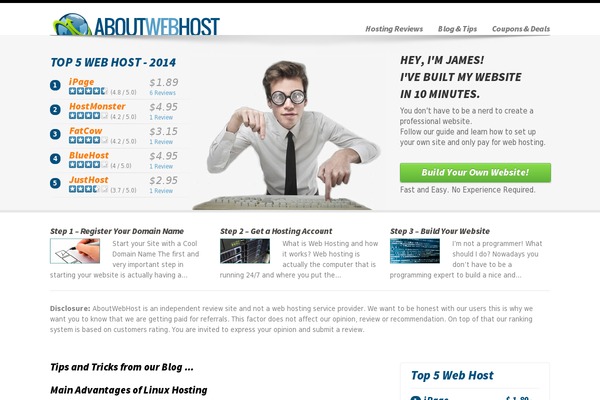 aboutwebhost.com site used Webhost