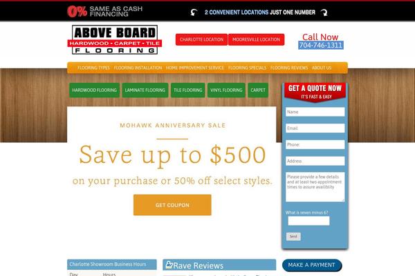 aboveboardflooring.com site used Headway