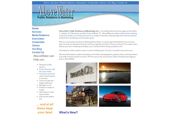 abovewater.com site used Niche_custom