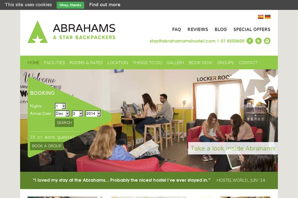 abraham-house.ie site used Abrahams