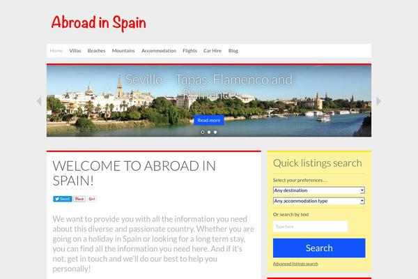 abroadinspain.com site used Adore-travel