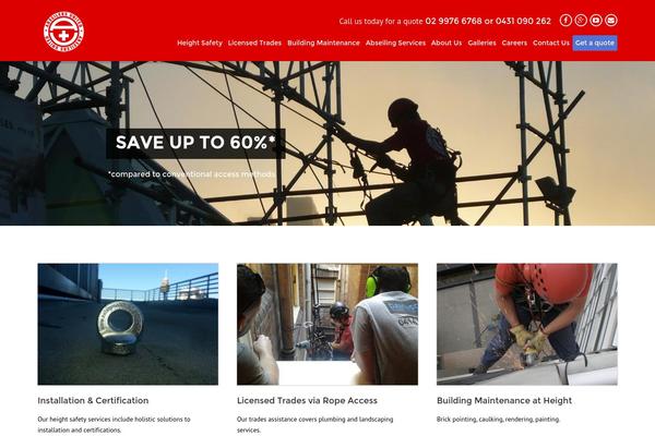 Construction theme site design template sample