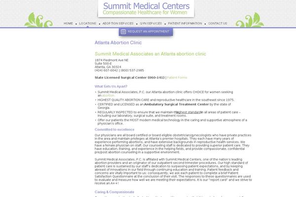 abservicesinc.com site used Summit-medical-centers