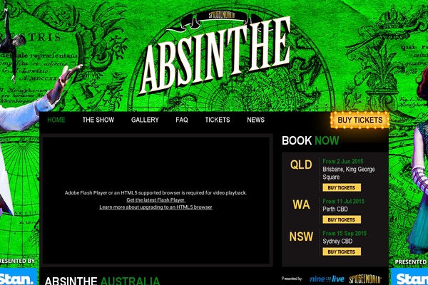 absintheaustralia.com site used Absinthe