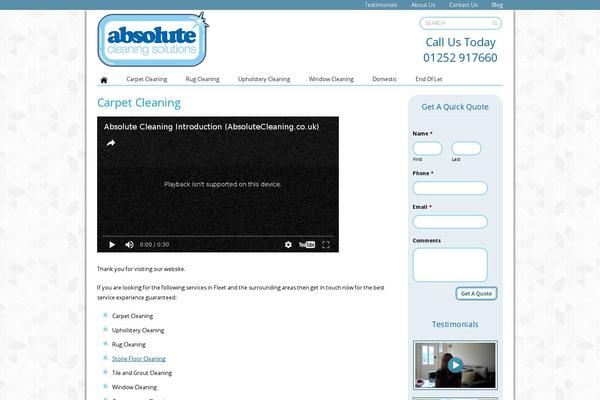 absolutecleaning.co.uk site used Absolutecleaning