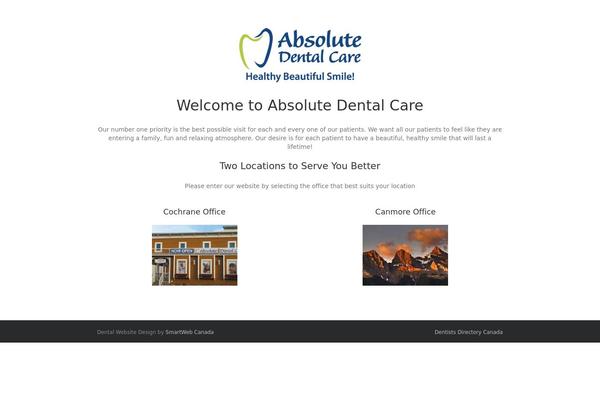 absolutedentalcare.ca site used Absolutedentalcare