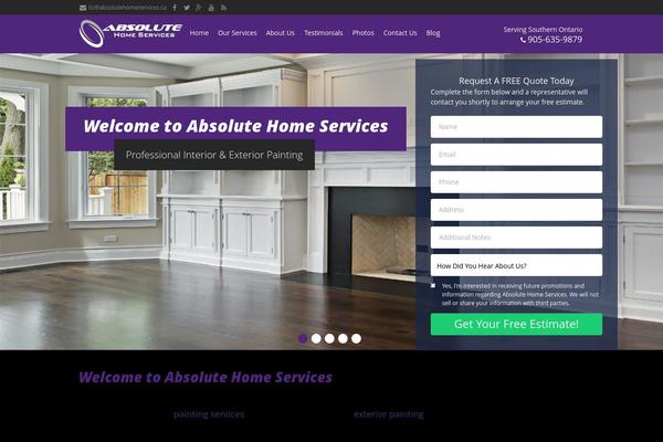 absolutehomeservices.ca site used Home_services