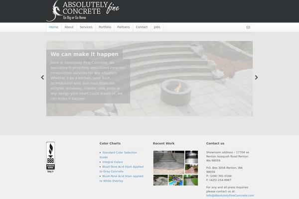 WordPress website example screenshot