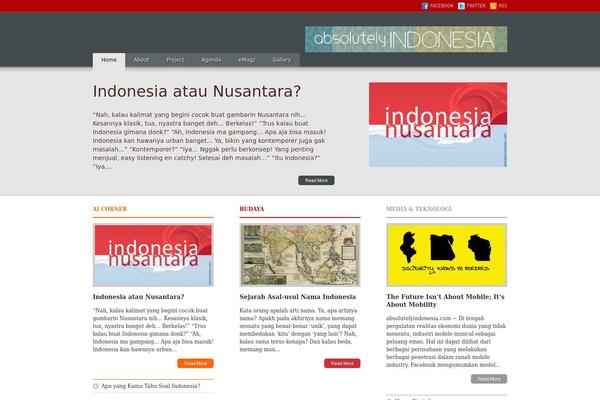 absolutelyindonesia.com site used Oxygenous