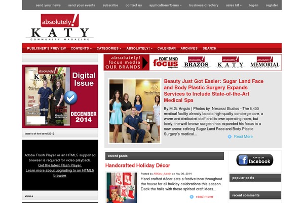 absolutelykaty.com site used Katy