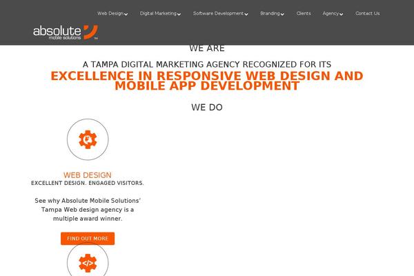 absolutemobilesolutions.com site used Ams_theme
