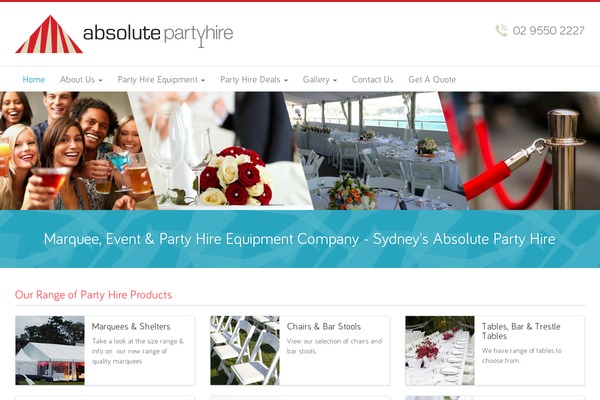 absolutepartyhire.com.au site used Aph