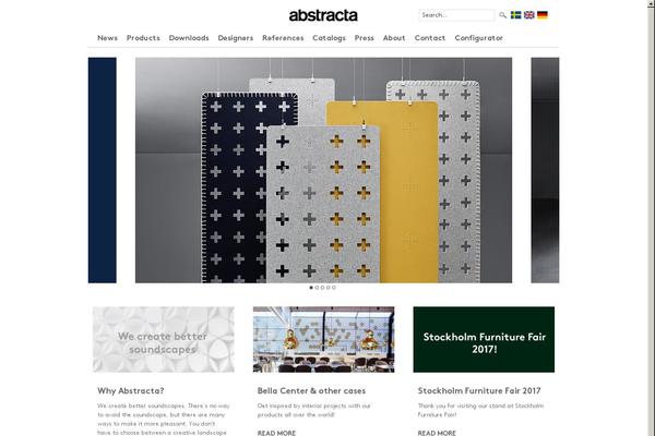abstracta theme websites examples