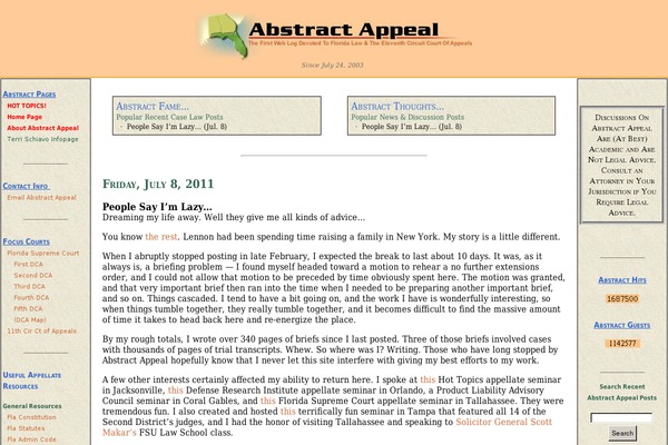 abstractappeal.com site used Abstract