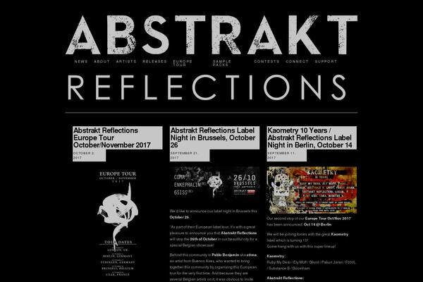 abstraktreflections.net site used Abstrakt-theme