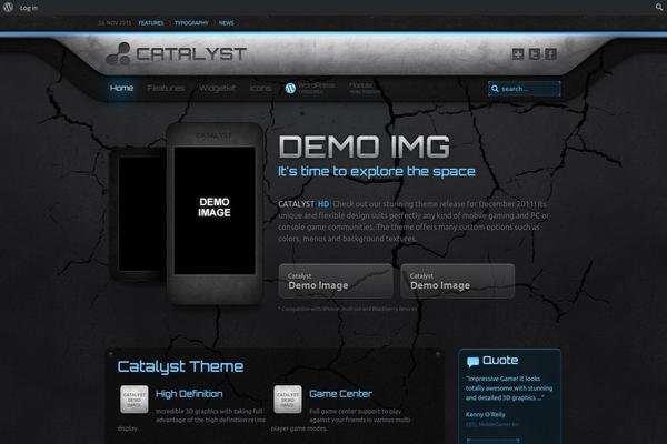 Catalyst theme site design template sample