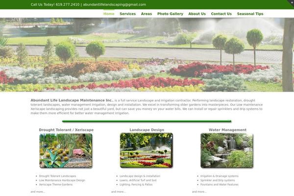 WordPress website example screenshot