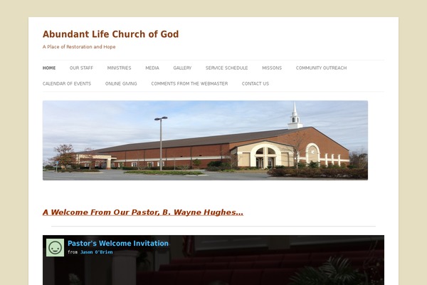 Twenty Twelve theme site design template sample