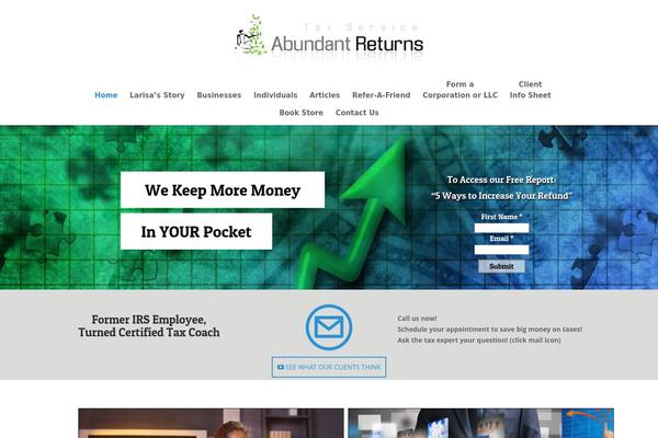 WordPress website example screenshot