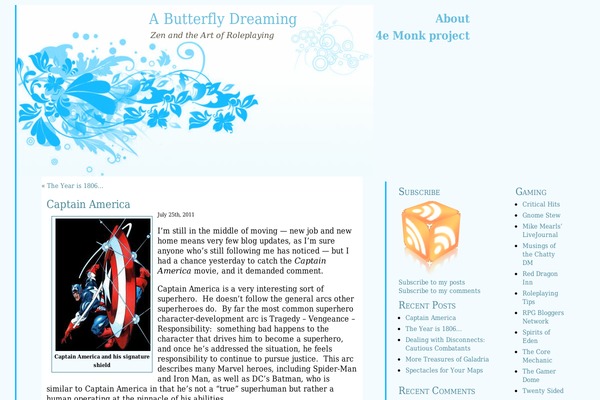 abutterflydreaming.com site used Dreaming