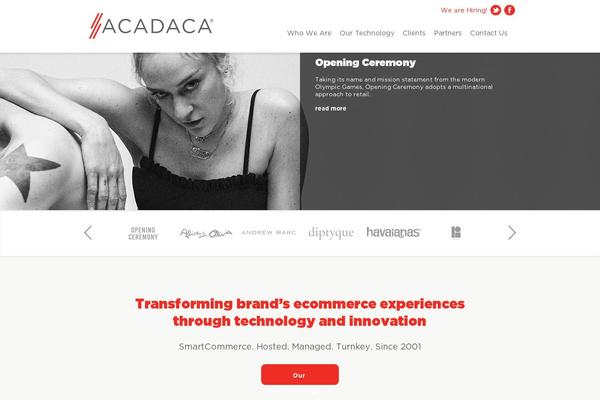 acadaca.com site used Acadaca