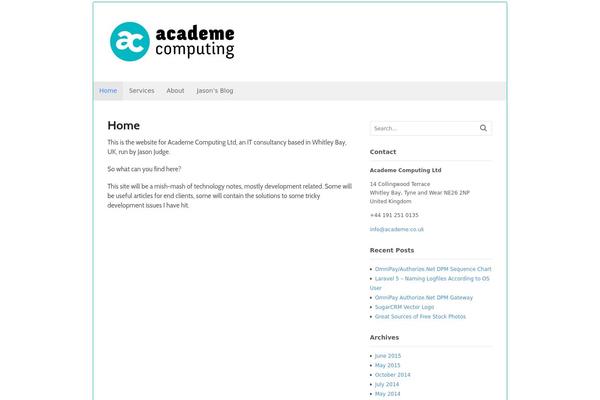 academe.co.uk site used Academe