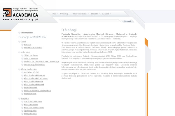 academica.org.pl site used Orange Techno