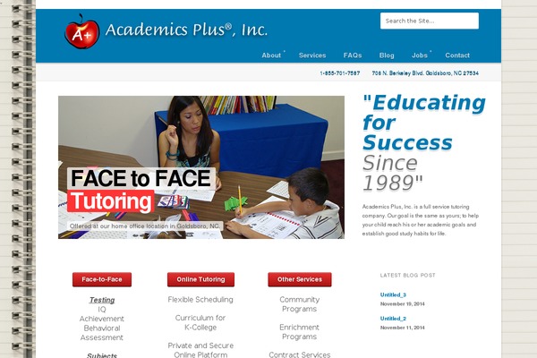academicsplusinc.com site used Highrise