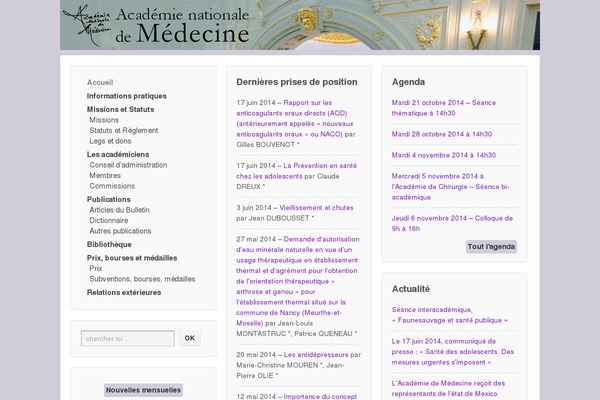academie-medecine.fr site used Acmedecine