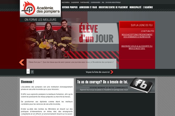 academiedespompiers.ca site used Divi-bang
