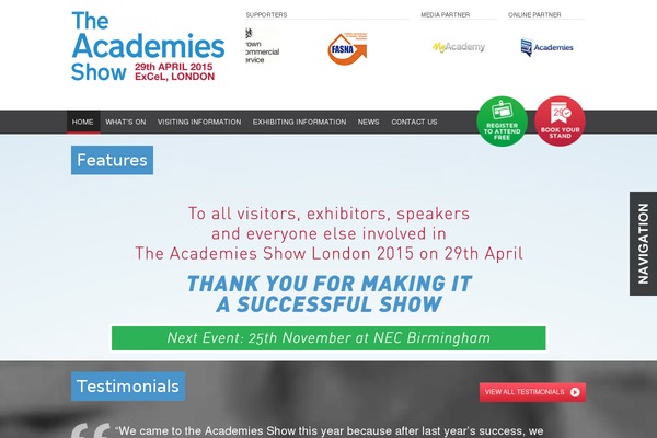 academiesshow.co.uk site used Idconference