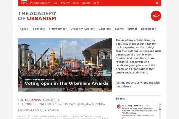 academyofurbanism.org.uk site used Outspoken