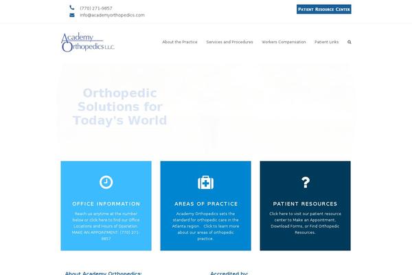 academyorthopedics.com site used Academyorth