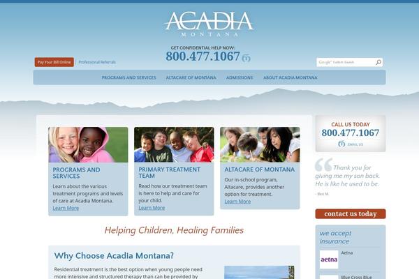 acadiamontana.com site used Arcadia HealthCare