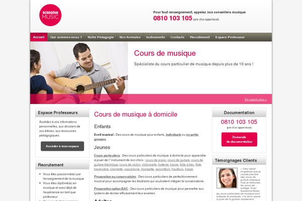 WordPress website example screenshot