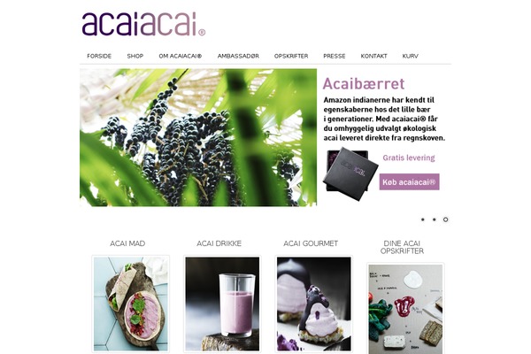 acaiacai.dk site used Aca