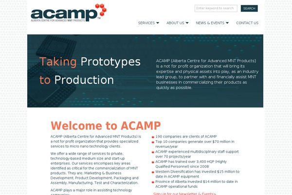 acamp.ca site used Acamp