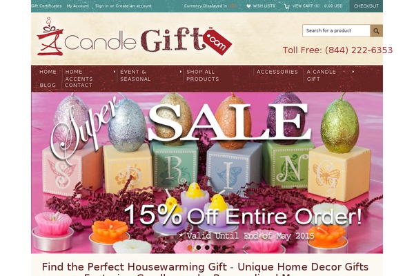 acandlegift.com site used Candlegift