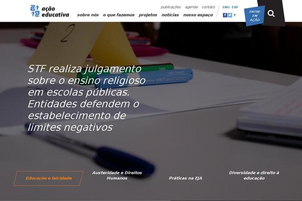 acaoeducativa.org.br site used Ae2016