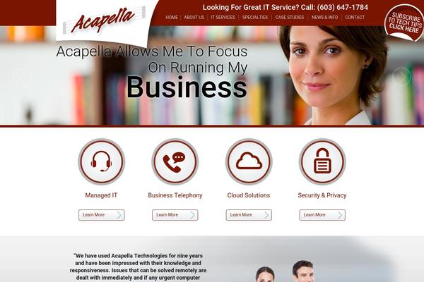 acapella.com site used Acapella