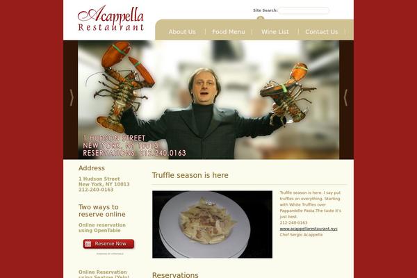 acappella-restaurant.com site used Acappella