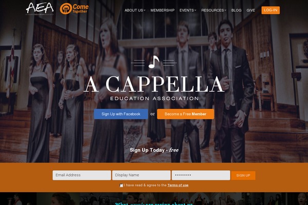 acappellaeducators.com site used Aea