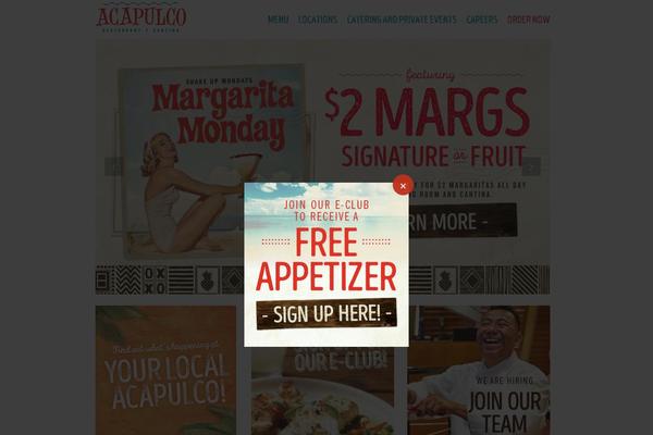 acapulcorestaurants.com site used Xrg-el-torito-theme