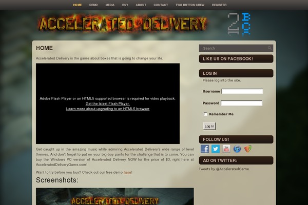accelerateddeliverygame.com site used Gamevision
