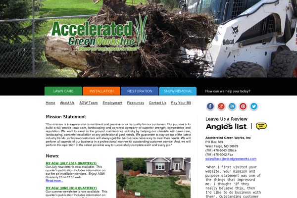 acceleratedgreenworks.com site used Accelerated