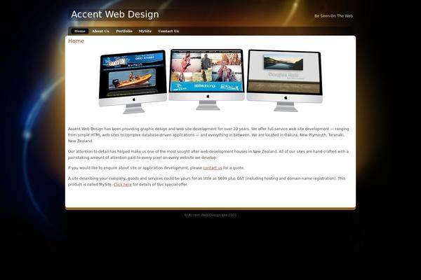 Glowing Amber theme site design template sample