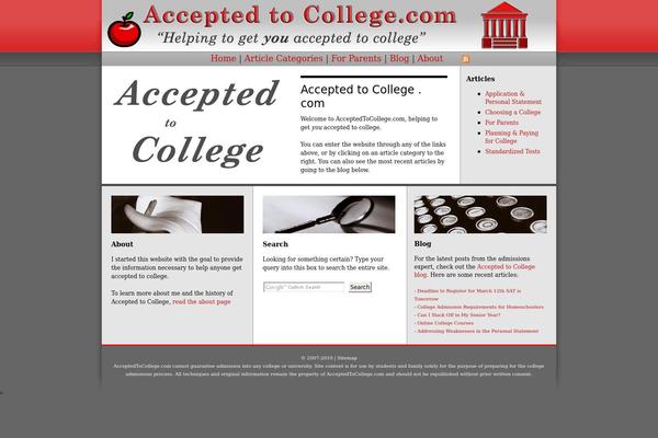 acceptedtocollege.com site used Redbook