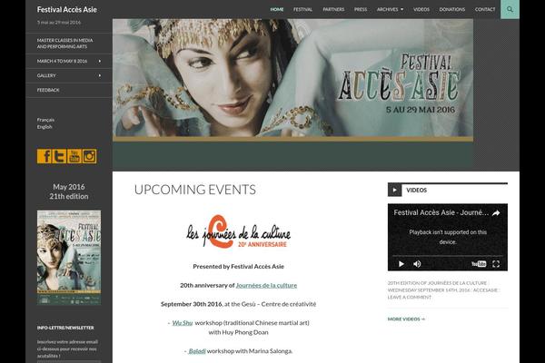 Twenty Fourteen theme site design template sample