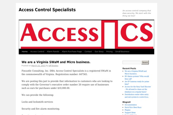 access-cs.com site used Twenty Ten